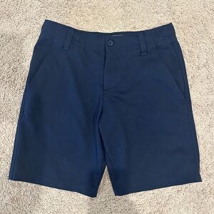 Under Armour Blue Golf Flat Front Shorts